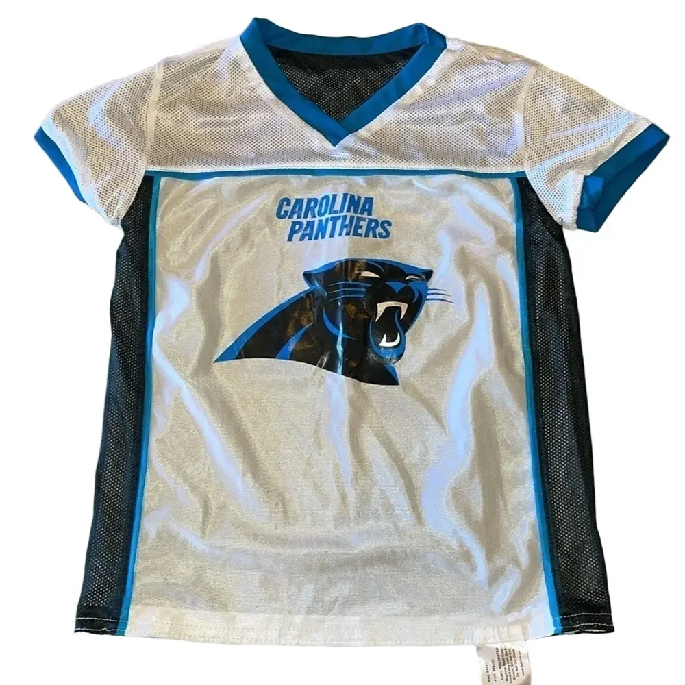NFL Kids Small Carolina Panthers Reversible Flag Football Jersey